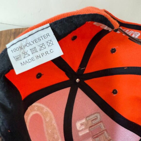 Cleveland Browns Snapback Hat Embroidered Logo Cap Big C Orange Brown New Tags - Picture 13 of 16